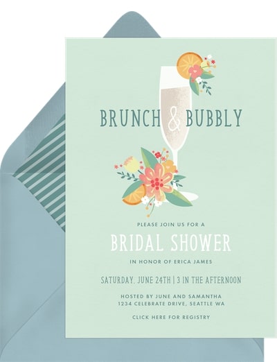 Brunch and Bubbly Invitation