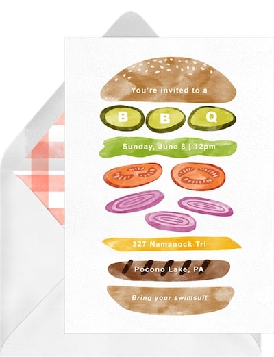 Burger Essentials Invitation