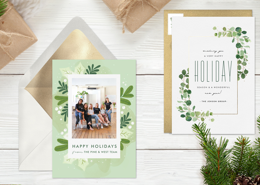 corporate happy holidays cards