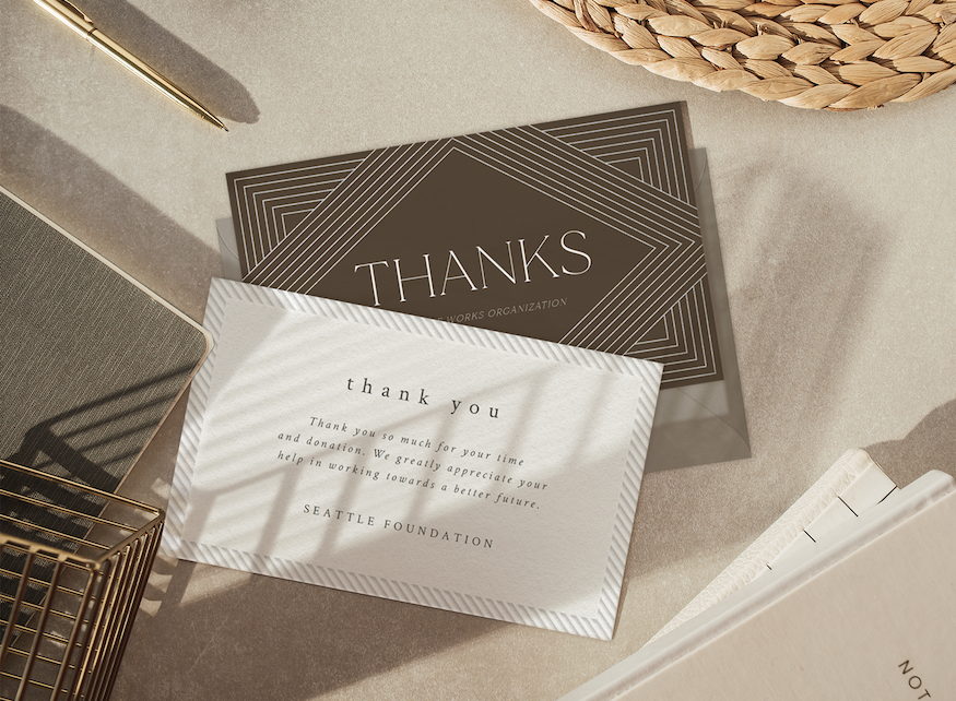 Thank You For Your Business Cards / Business Thank You Notes Vistaprint / Gift card + thank you note.