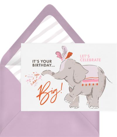 Free birthday cards: Celebrate Big Card