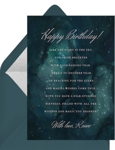 Celestial Elegance Card