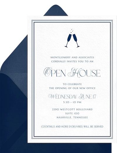 Champagne Toast Invitation