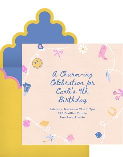 13th birthday party ideas girl: Charmed Invitation