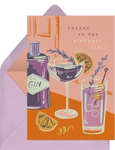 Cheery Cocktails Card