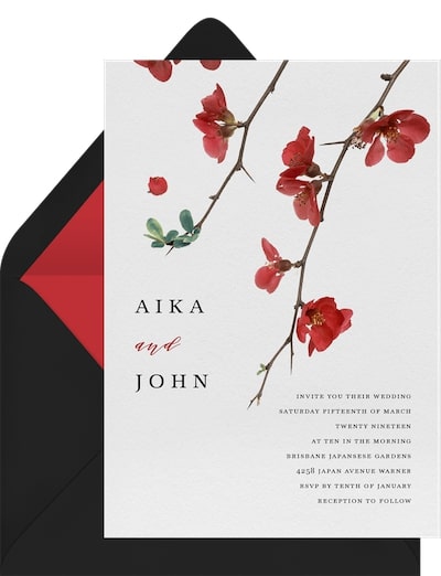 Cherry Blossoms Invitation