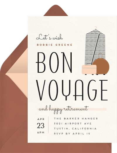 Chic Luggage Invitation