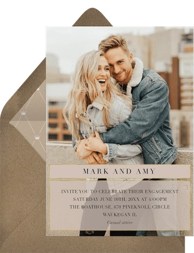 Newlywed questions: Chic Overlay Invitation