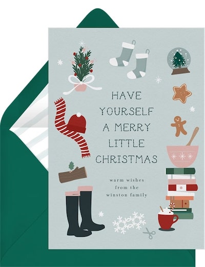 Merry Christmas wishes for friends: Christmas Classics Card