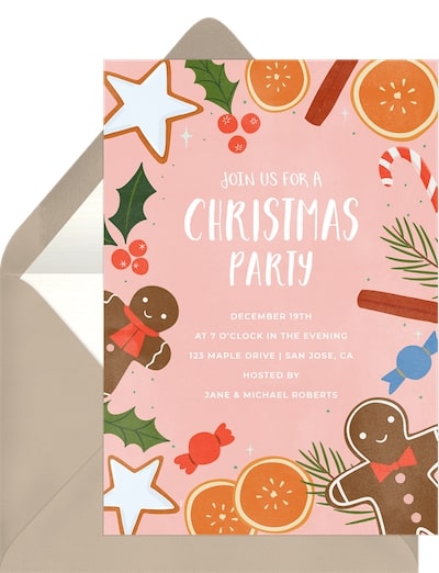 Christmas Goodies Invitation