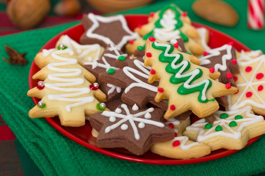Christmas-themed cookies