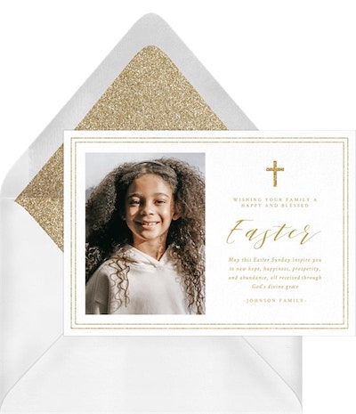 Easter invitations: Classic Grace Photo Invitation
