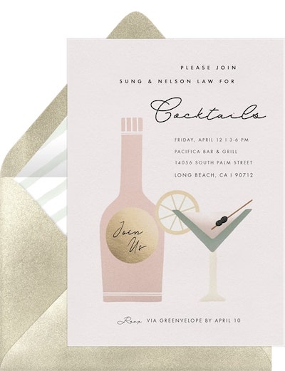 Classy Cocktails Invitation