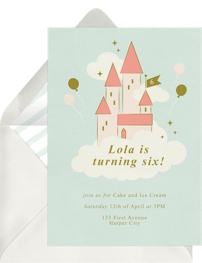 Cloud Castle Invitation