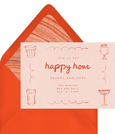 Cocktail Doodles Invitation