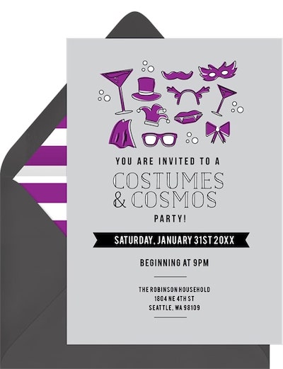 Costume party ideas: Costumes & Cosmos Card