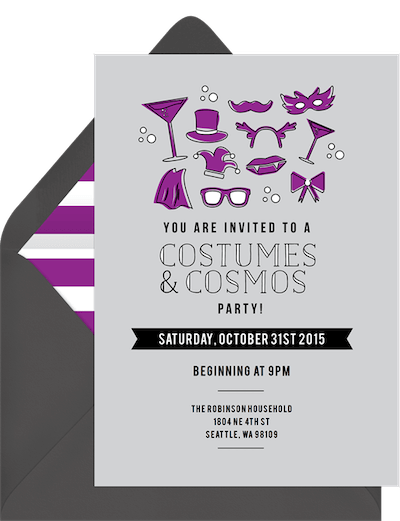 Virtual Halloween party: Costumes & Cosmos Card