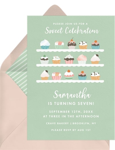 Cupcakes Galore Invitation