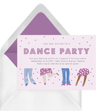 Dance Party Invitation