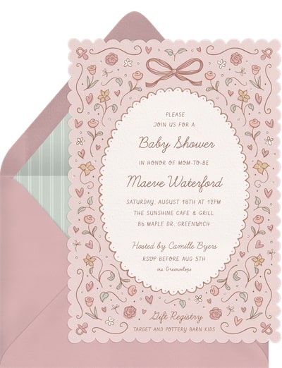 Darling Bow Invitation