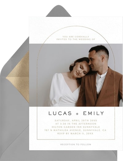 Photo wedding invitations: Delicate Arch Invitation