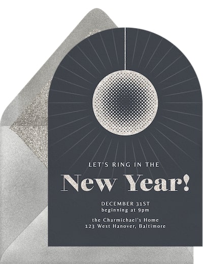 Disco Ball Invitation