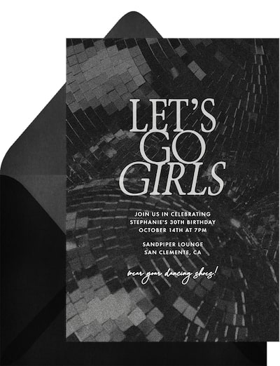 Disco Night Invitation