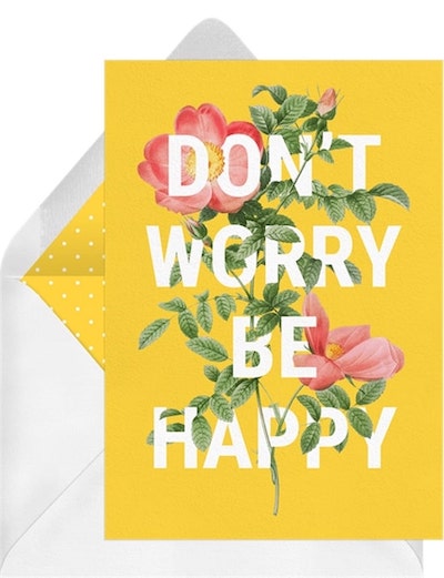 Don't Worry Be Happy Card