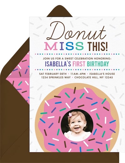 Donut Miss This Invitation