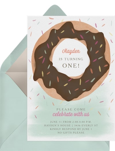 Donut Party Invitation