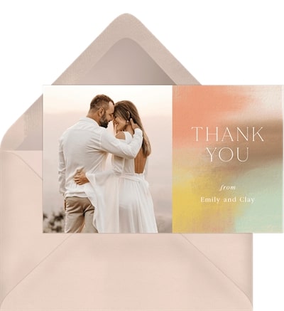 Dreamy Hues Thank You Note