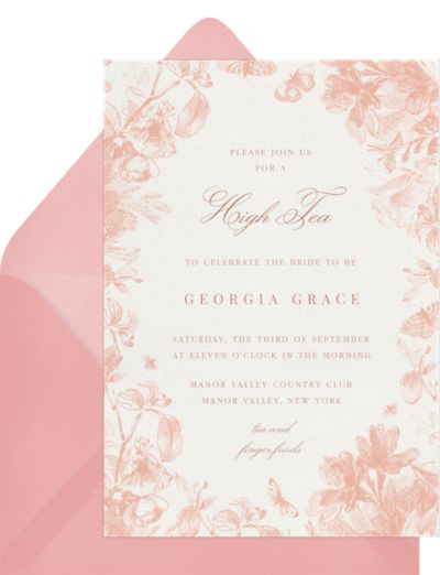 Dreamy Toille Invitation
