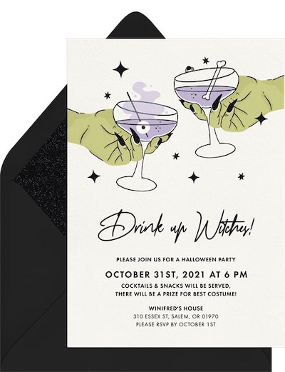 Drink up Witches Invitation