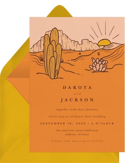 Dusky Desert Invitation