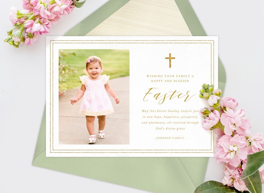 Religious Easter greetings: Easter Invitation Card