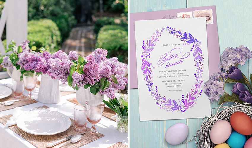 Easy Ideas and Invites for a DIY Springtime Easter brunch Party