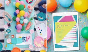 Easy Ideas and Invites for a DIY Springtime engagement Party