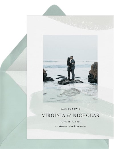 Wedding Themes: Ebb and Flow Save the Date