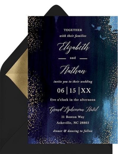 Wedding themes: Ethereal Invitation