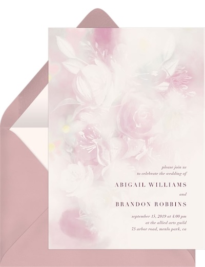 Ethereal Roses Invitation