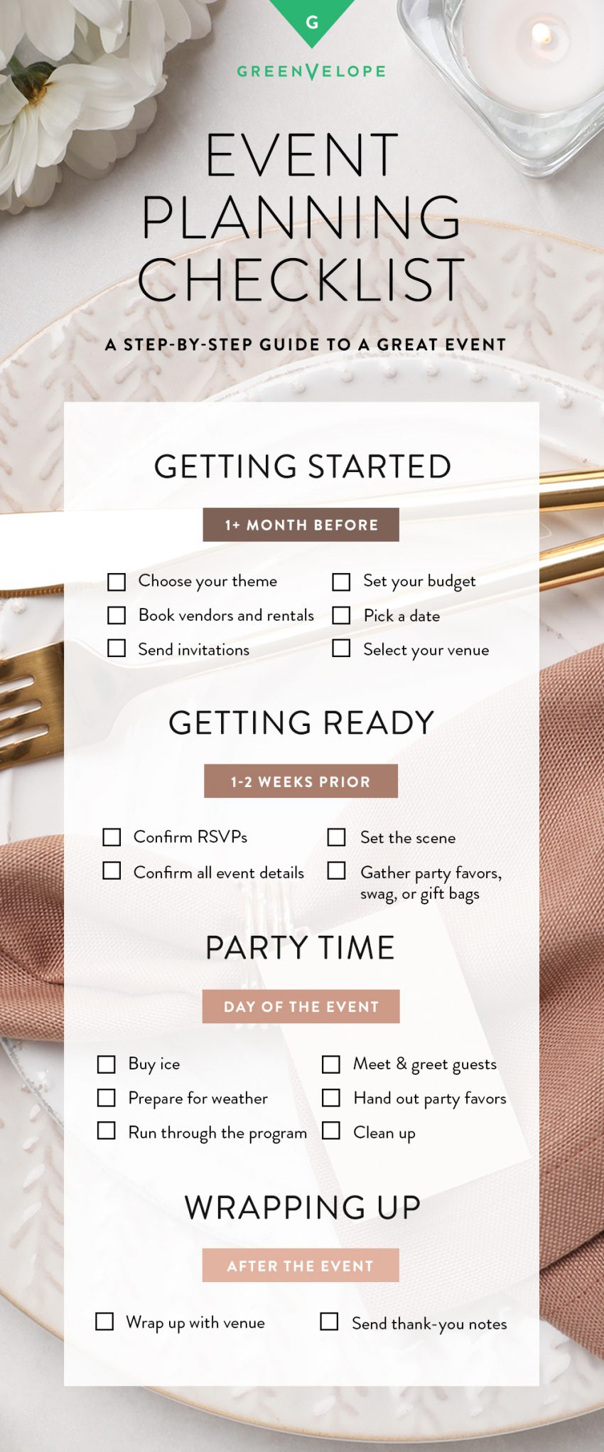 event planning checklist graphic