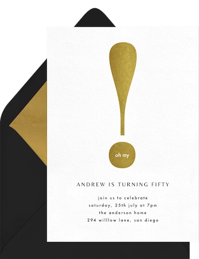 Exclamation Invitation