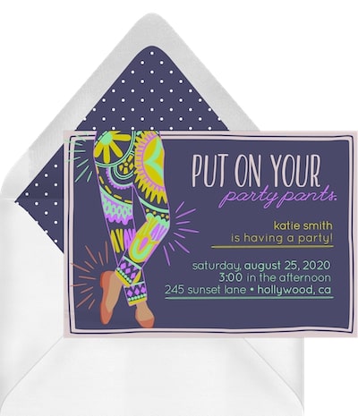 Fancy Pants Invitation