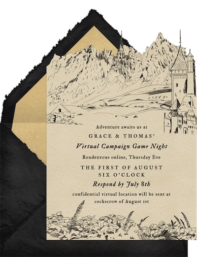Fantasy Landscape Invitation