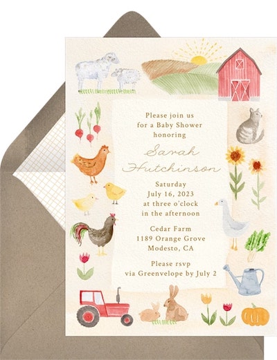 Farm Life Invitation