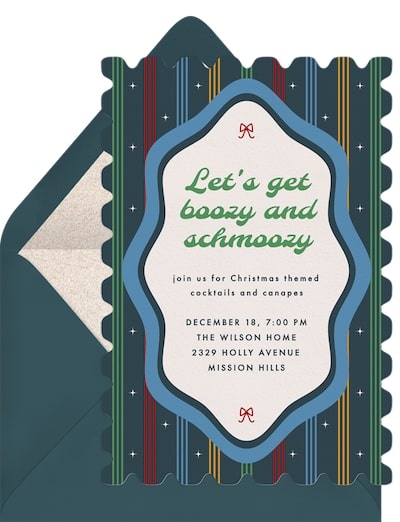 Festive Funky Border Invitation