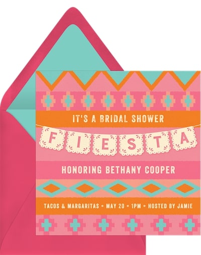 Fiesta Garland Invitation