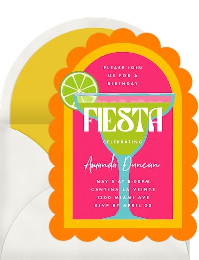 Fiesta Margarita Invitation
