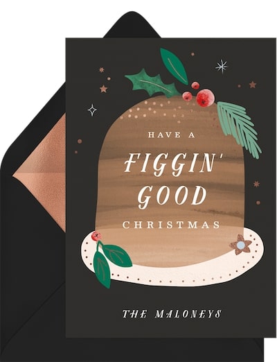 Funny Christmas cards: Figgin' Good Card