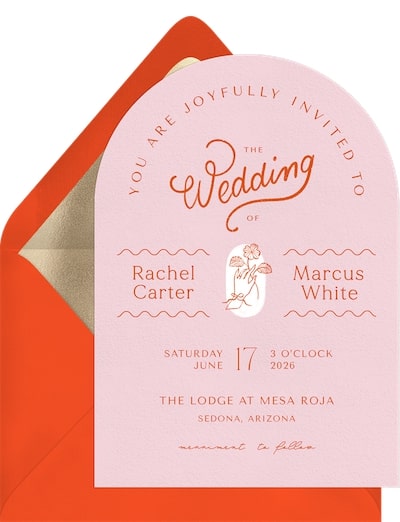 Floral Emblem Invitation